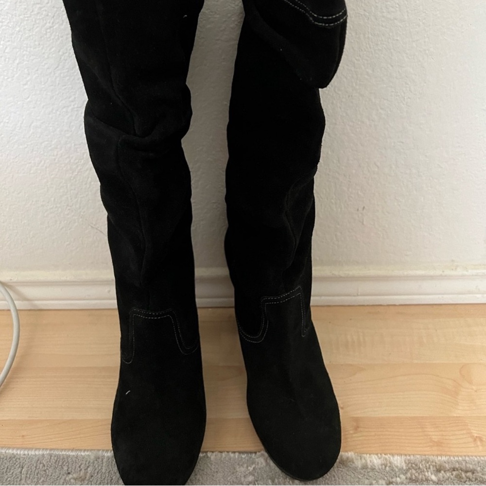 Michael Kors Runaway black suede boots size 10 - Picture 7 of 7